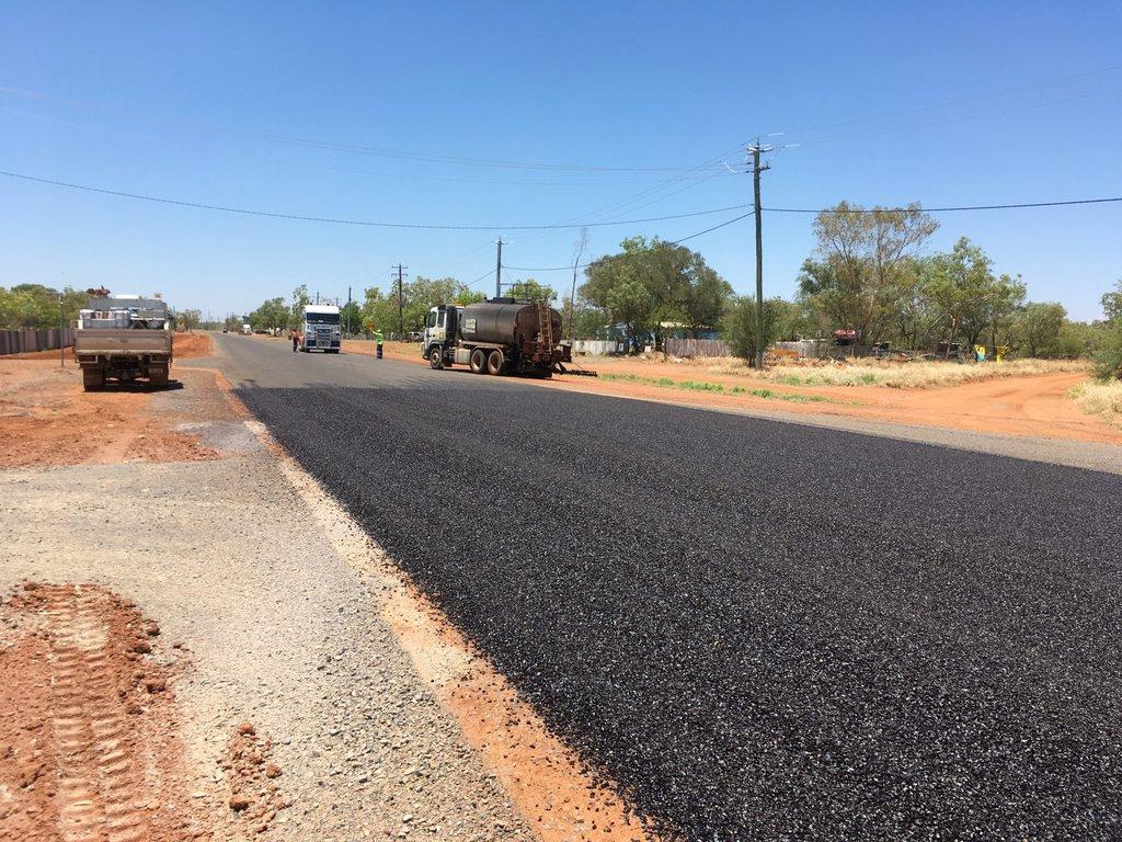 Cloncurry Town Street Renewal Program – reconstructed street