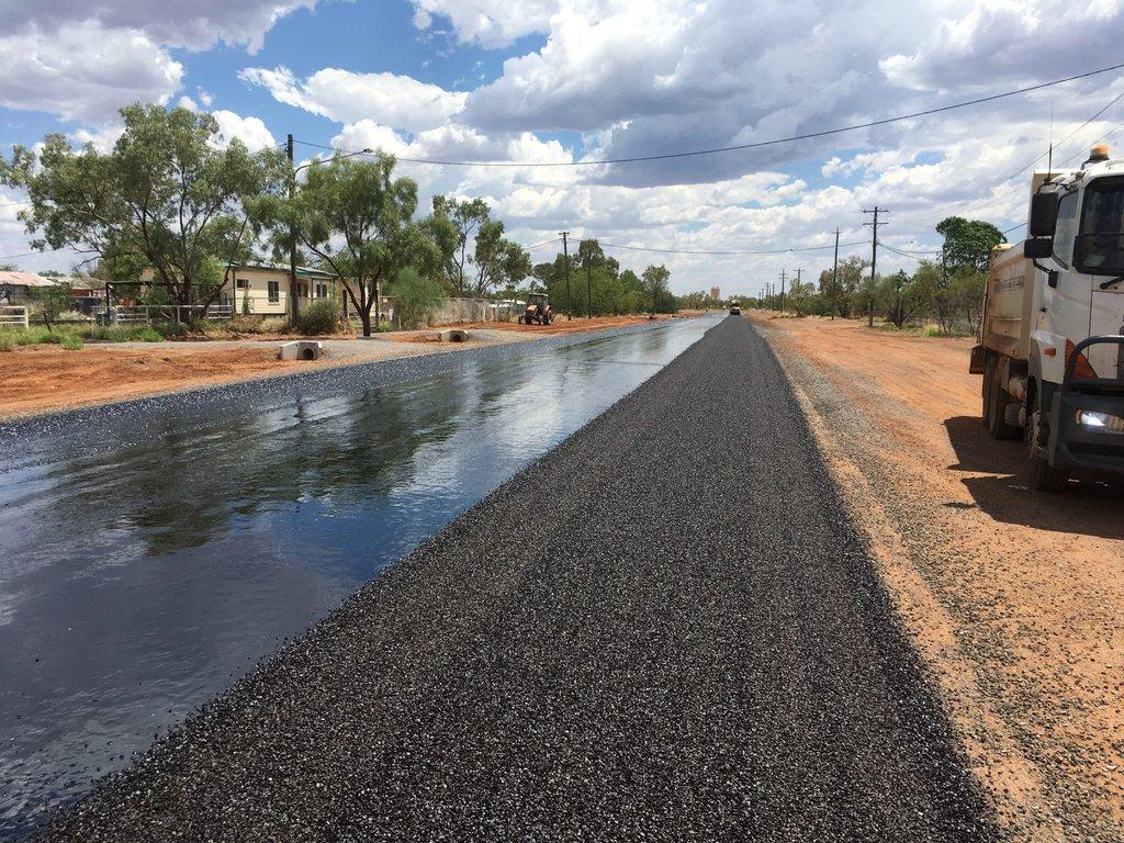 Cloncurry Town Street Renewal Program – finished sealed pavement